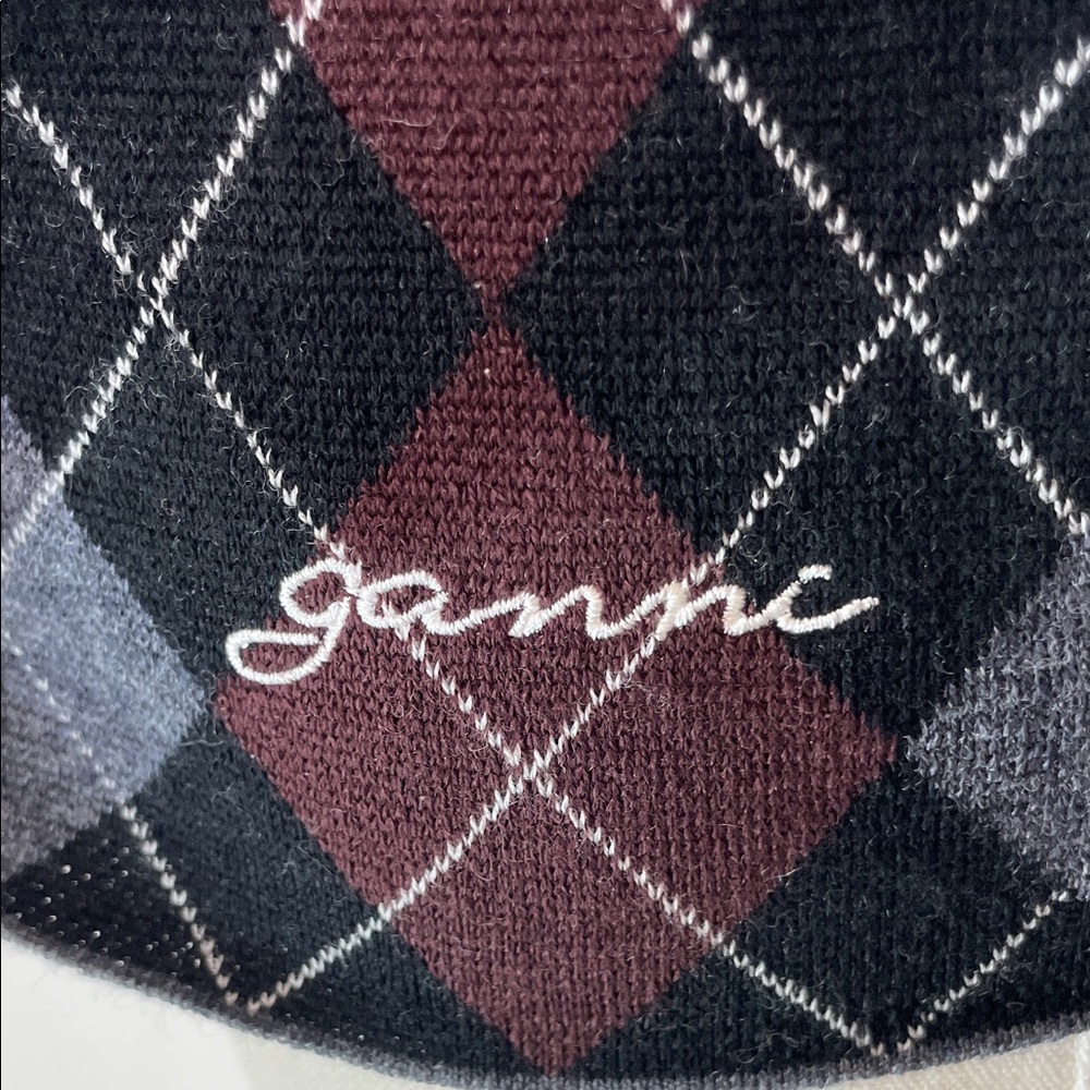 GANNI Fine Merino Jacquard Cardigan, 6 (flaw & buttons missing) - Picture 7 of 11